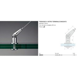 Fissaggio a vetro terminale...