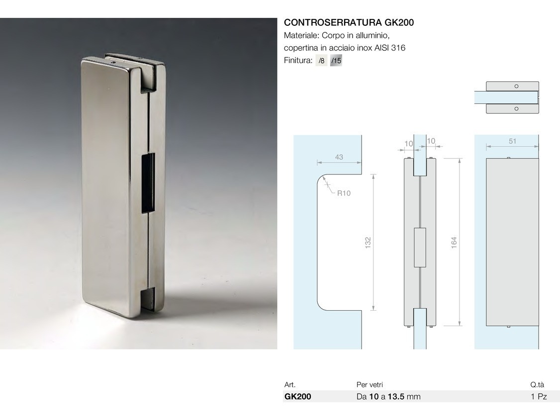 Controserratura gk200 Logli Massimo Saint Gobain