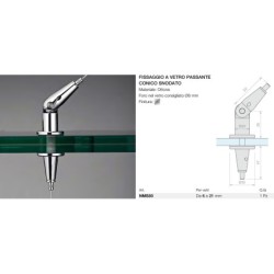 Fissaggio a vetro passante...