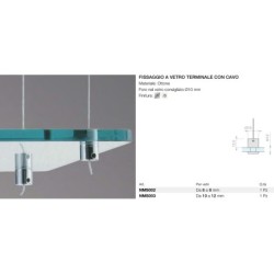 Fissaggio a vetro terminale con cavo Logli Massimo Saint Gobain