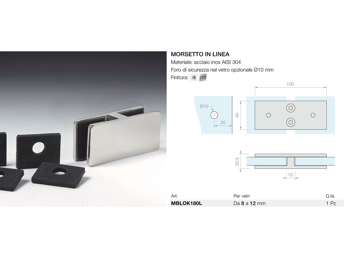 Morsetto in linea Logli Massimo Saint Gobain