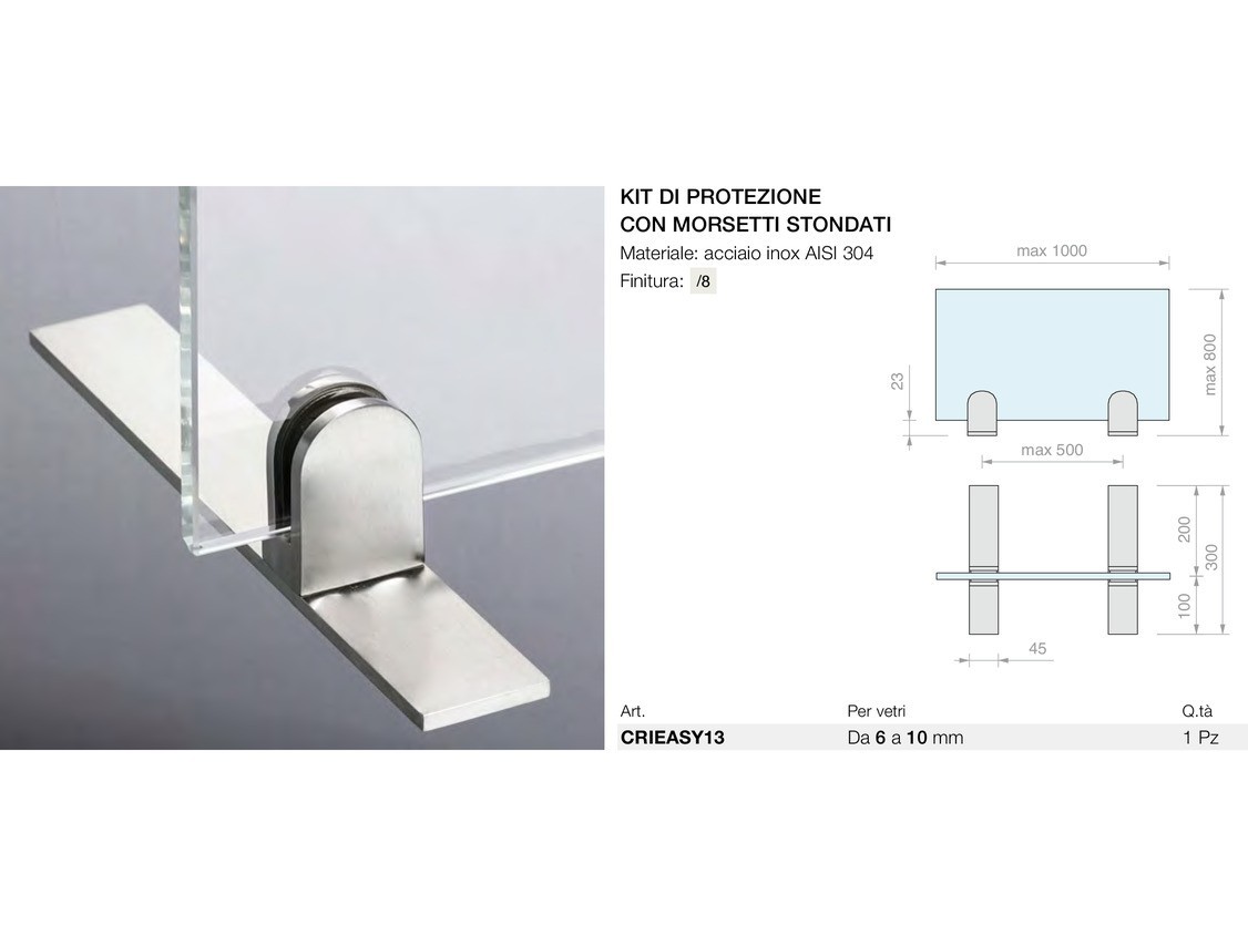 Kit di protezione con morsetti stondati Logli Massimo Saint Gobain