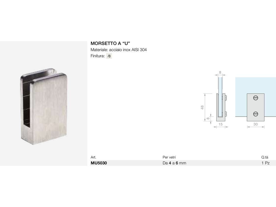 Morsetto a “u” Logli Massimo Saint Gobain