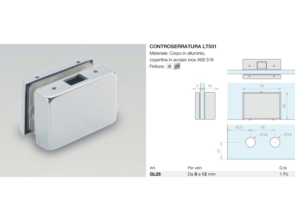 Controserratura lt501 Logli Massimo Saint Gobain