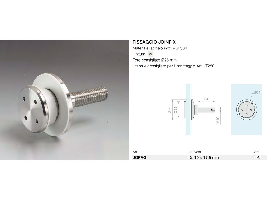 Fissaggio joinfix Logli Massimo Saint Gobain