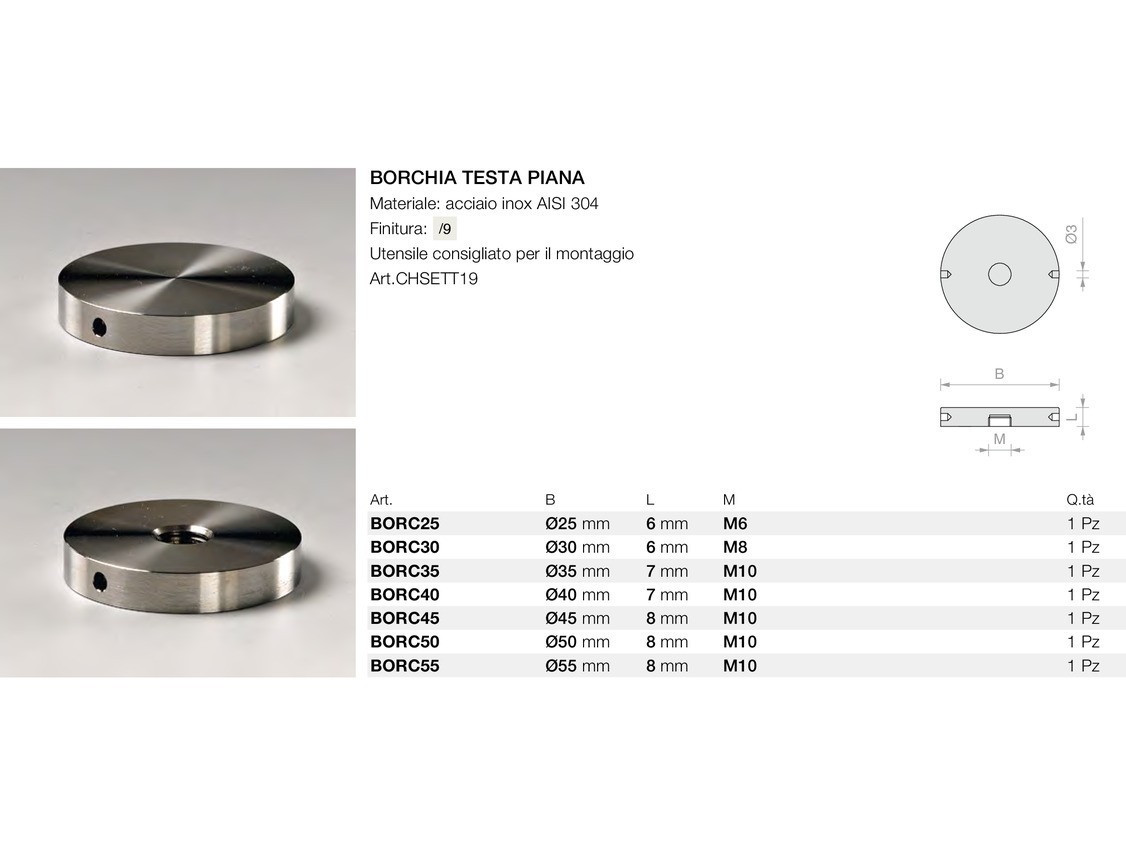 Borchia testa piana Logli Massimo Saint Gobain