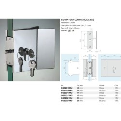 Serratura con maniglia sgs Logli Massimo Saint Gobain