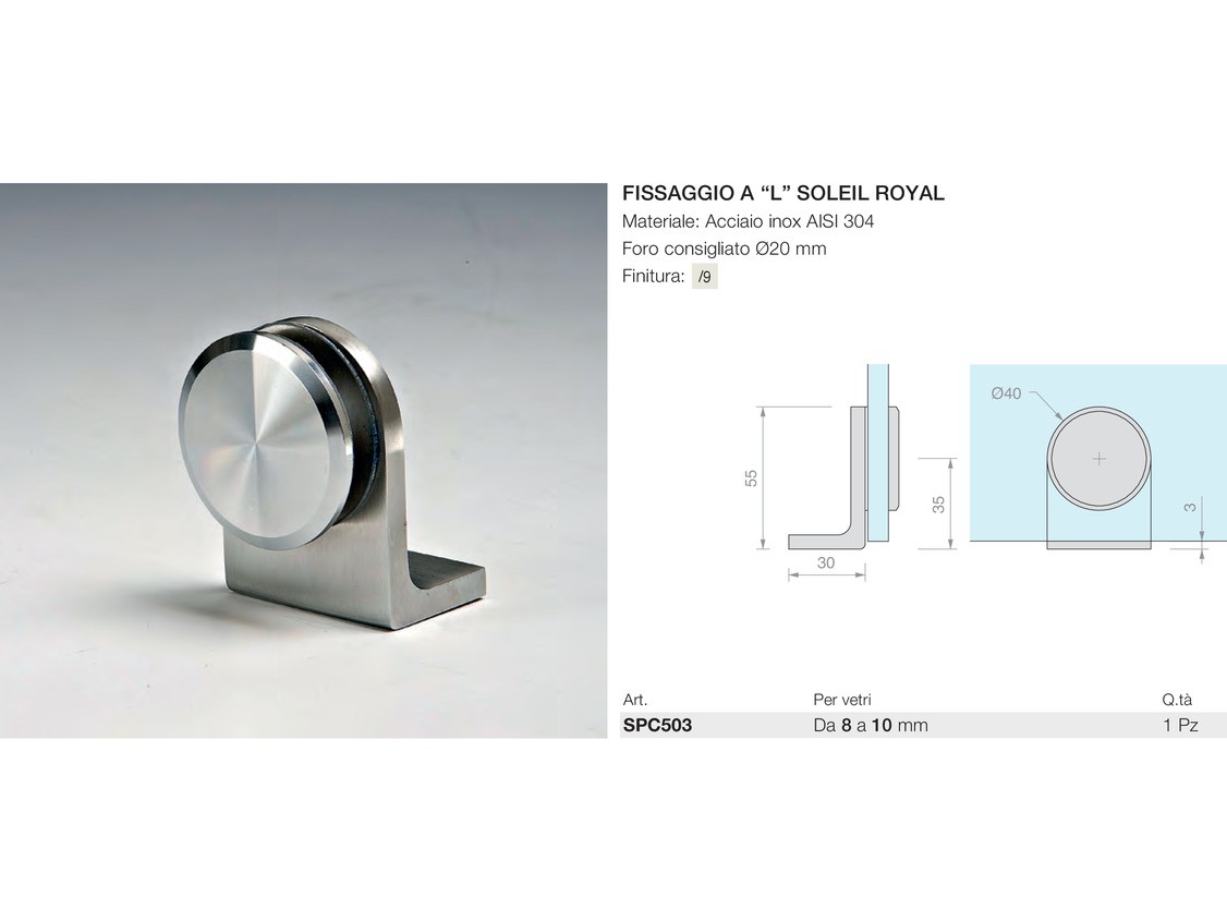 Fissaggio a “l” soleil royal Logli Massimo Saint Gobain