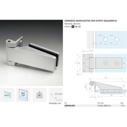 Cerniera muro/vetro per...