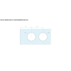 Corpo serratura s1600 senza foro Logli Massimo Saint Gobain