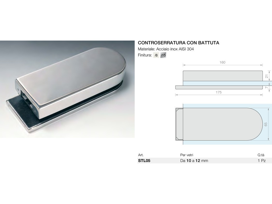 Controserratura con battuta Logli Massimo Saint Gobain