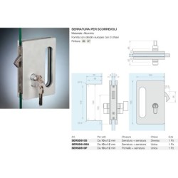 Serratura per scorrevoli Logli Massimo Saint Gobain