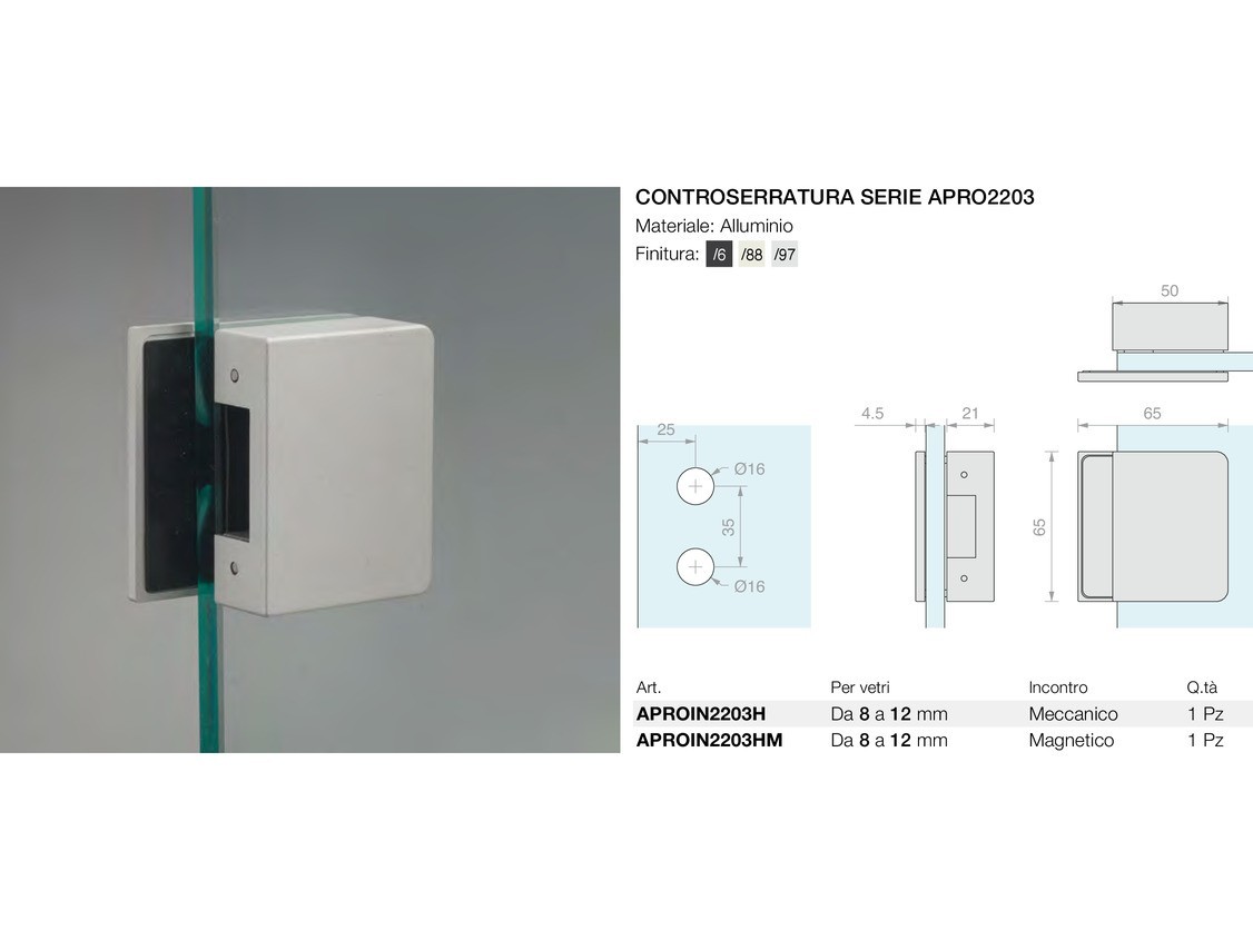 Controserratura serie apro2203 Logli Massimo Saint Gobain