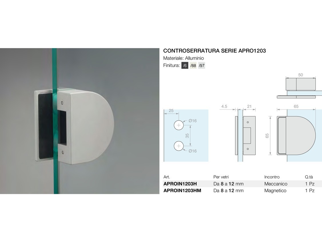 Controserratura serie apro1203 Logli Massimo Saint Gobain