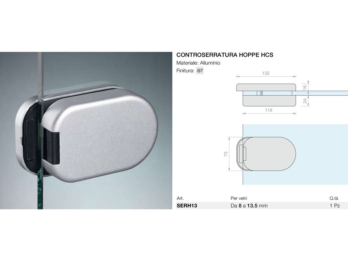 Controserratura hoppe hcs Logli Massimo Saint Gobain