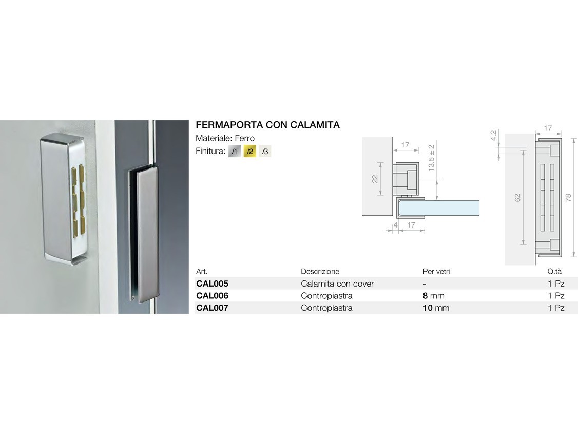 Fermaporta con calamita Logli Massimo Saint Gobain