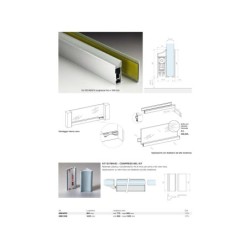 Profilo inferiore con guarnizione glass 100 automatic Logli Massimo Saint Gobain