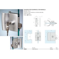 Chiusura per scorrevoli con maniglia Logli Massimo Saint Gobain