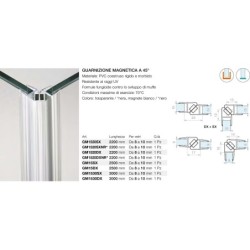 Guarnizione magnetica a 45°...