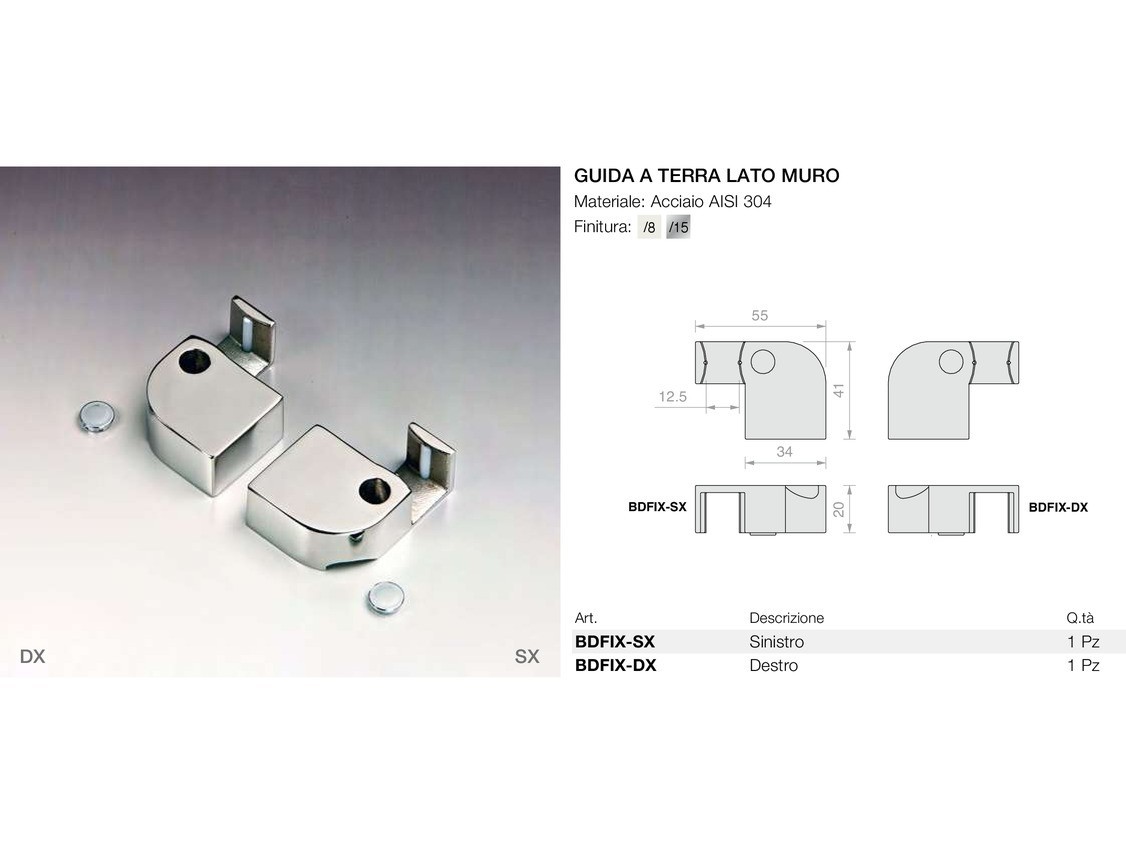 Guida a terra lato muro Logli Massimo Saint Gobain