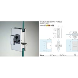 Chiusura con doppio pomello Logli Massimo Saint Gobain