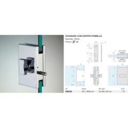 Chiusura con doppio pomello Logli Massimo Saint Gobain