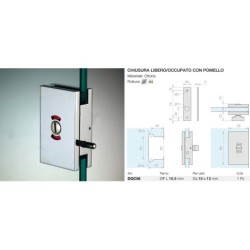 Chiusura libero/occupato con pomello Logli Massimo Saint Gobain