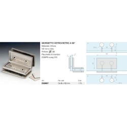 Morsetto vetro/vetro a 90°...