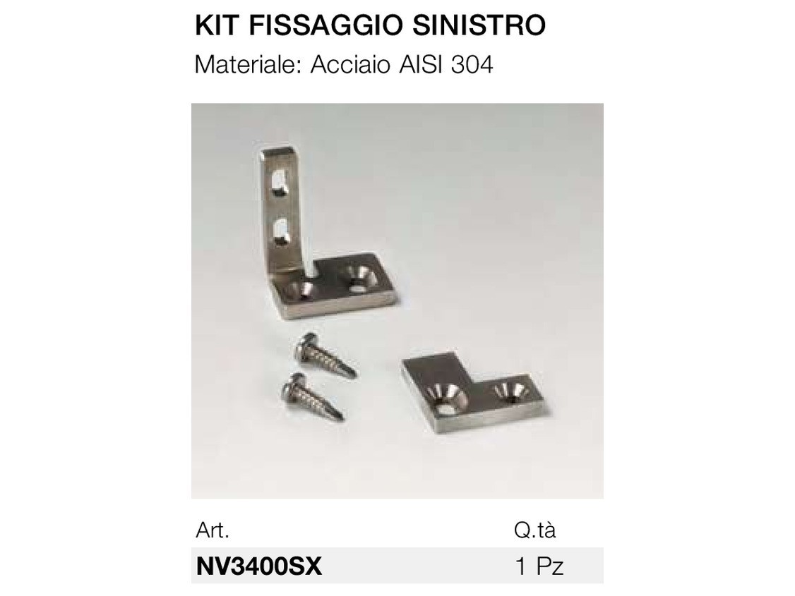 Kit fissaggio sinistro Logli Massimo Saint Gobain