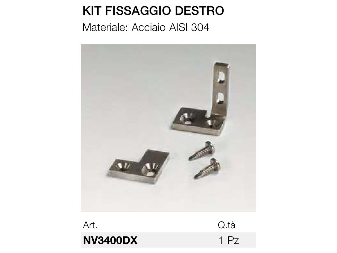 Kit fissaggio destro Logli Massimo Saint Gobain