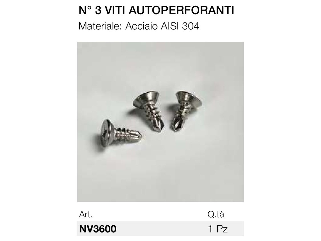 N° 3 viti autoperforanti Logli Massimo Saint Gobain