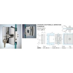 Chiusura con pomello serratura e maniglie Logli Massimo Saint Gobain