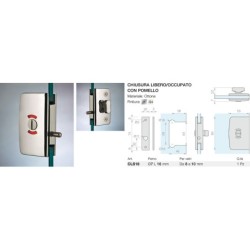 Chiusura libero/occupato con pomello Logli Massimo Saint Gobain