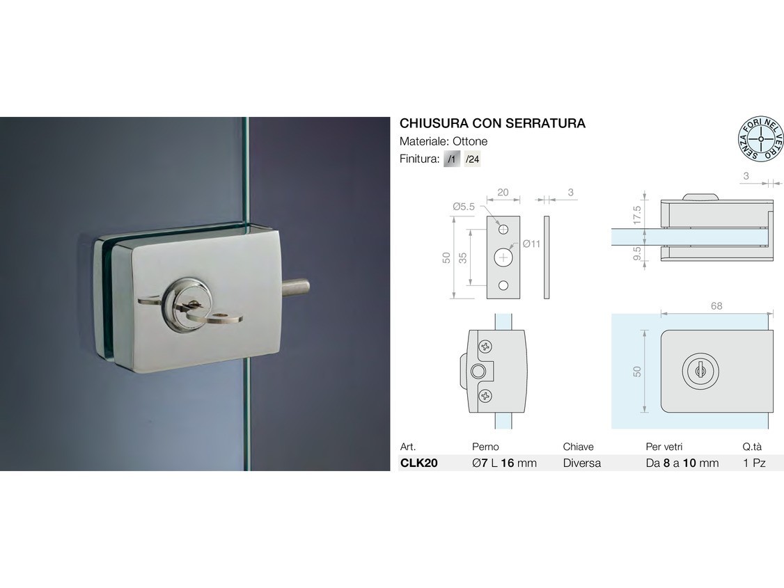 Chiusura con serratura Logli Massimo Saint Gobain