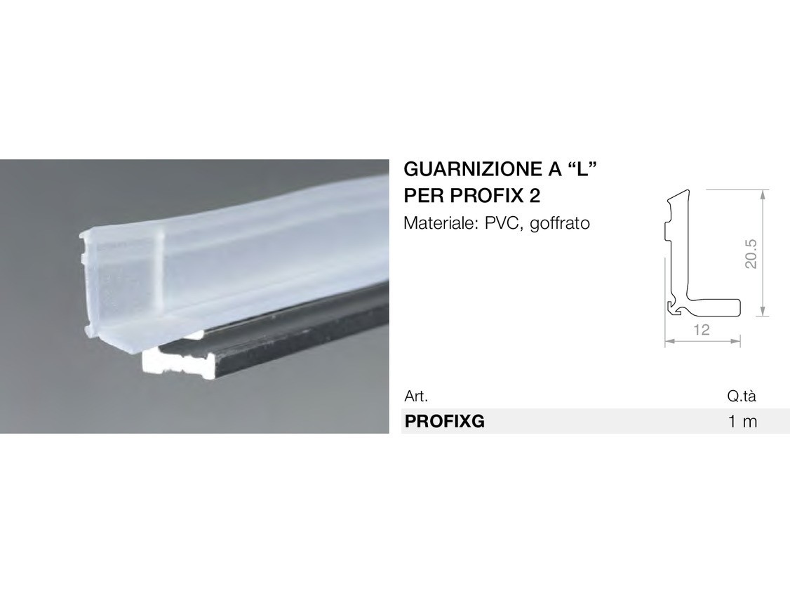 Guarnizione a “l” per profix 2 Logli Massimo Saint Gobain