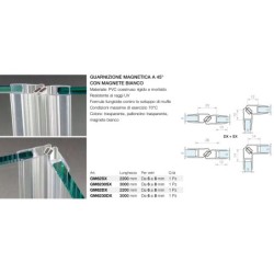 Guarnizione magnetica a 45°...