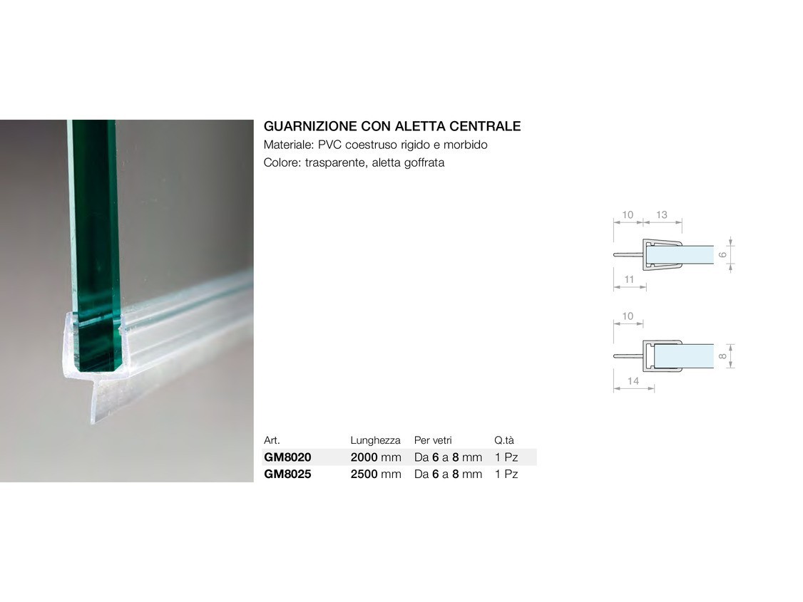 Guarnizione con aletta centrale Logli Massimo Saint Gobain