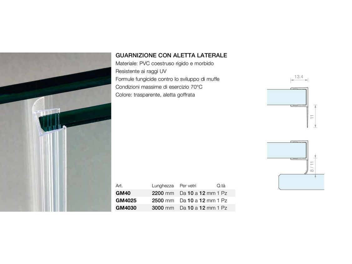 Guarnizione con aletta laterale Logli Massimo Saint Gobain