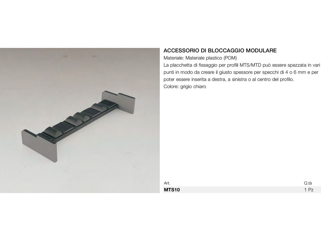 Accessorio di bloccaggio modulare Logli Massimo Saint Gobain