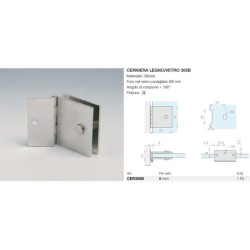 Cerniera legno/vetro 305b...