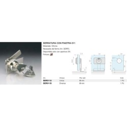 Serratura con piastra 011...