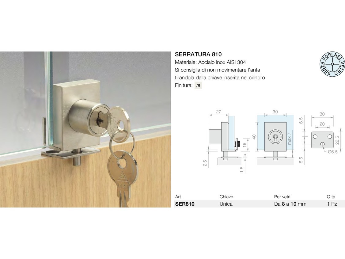 Serratura 810 Logli Massimo Saint Gobain