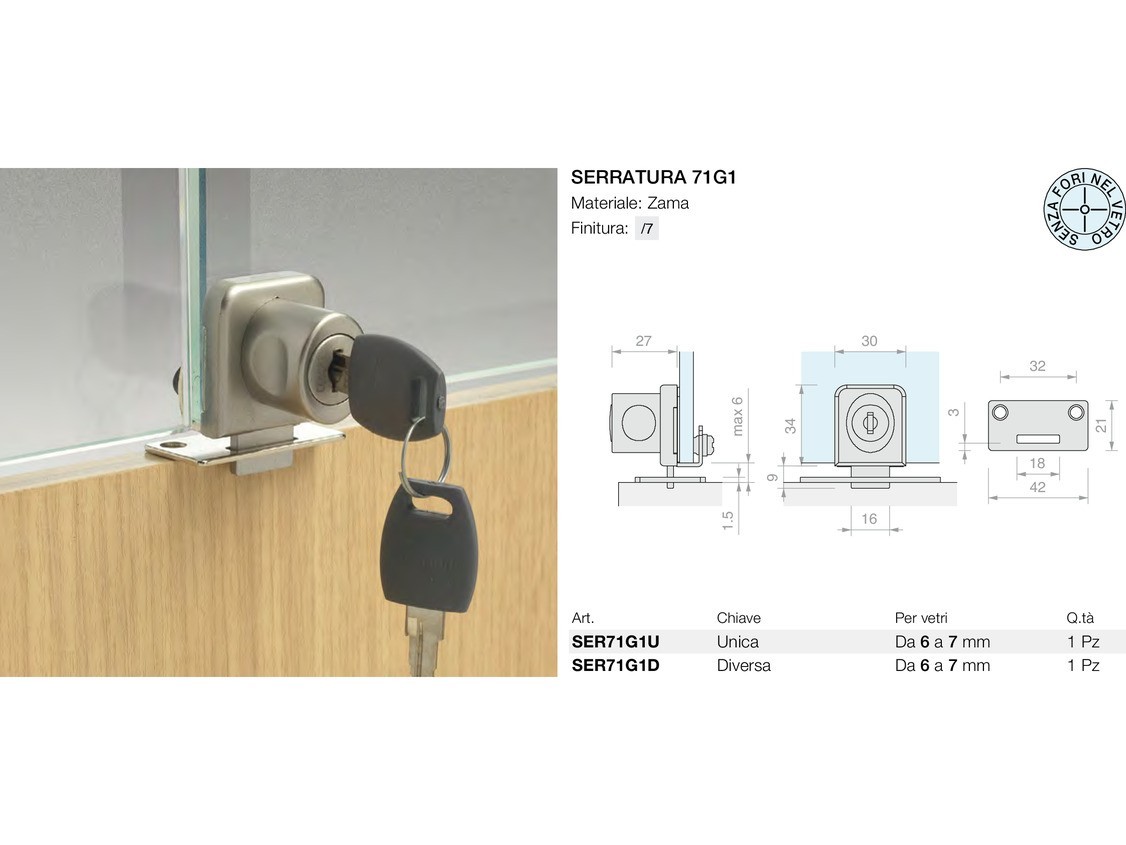 Serratura 71g1 Logli Massimo Saint Gobain