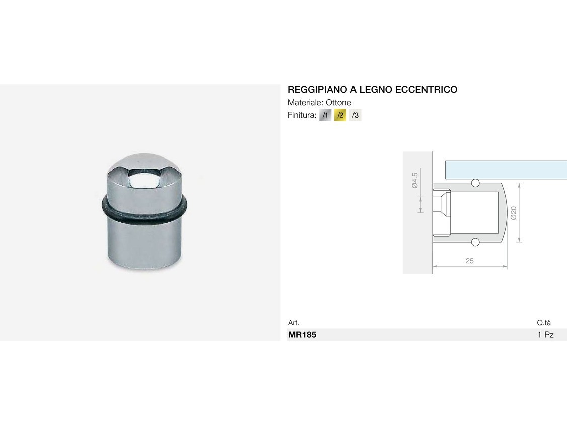 Reggipiano a legno eccentrico Logli Massimo Saint Gobain