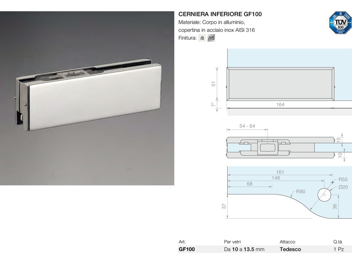 Cerniera inferiore gf100 Logli Massimo Saint Gobain