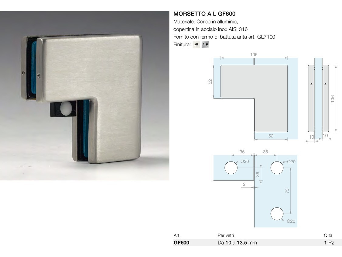 Morsetto a l gf600 Logli Massimo Saint Gobain